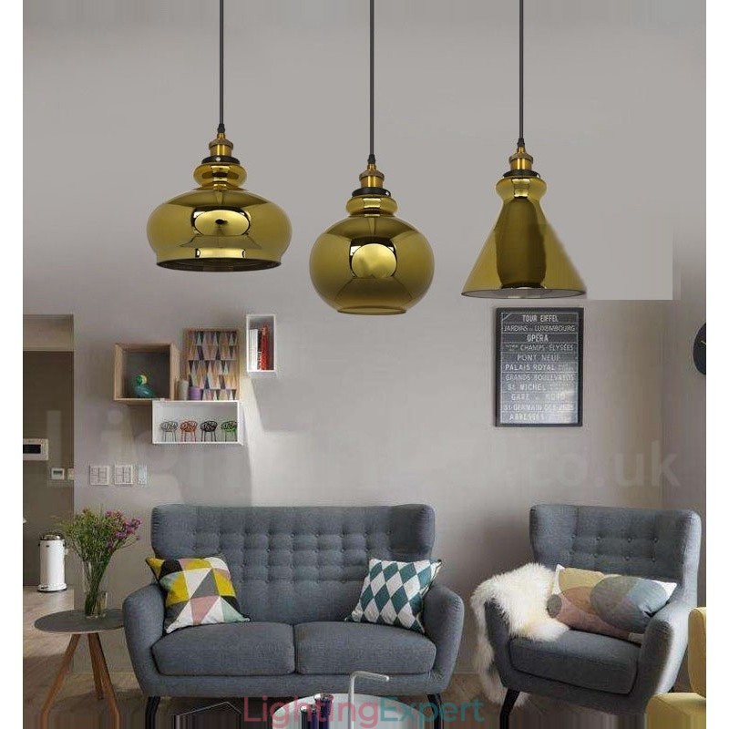 European Glass Pendant Light