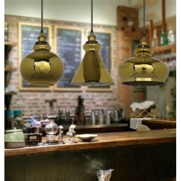 European Glass Pendant Light