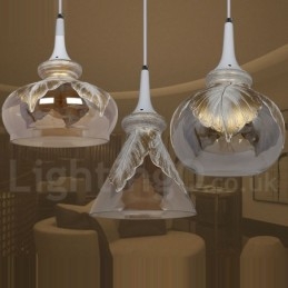 European Modern Contemporary Lounge Glass Pendant Light