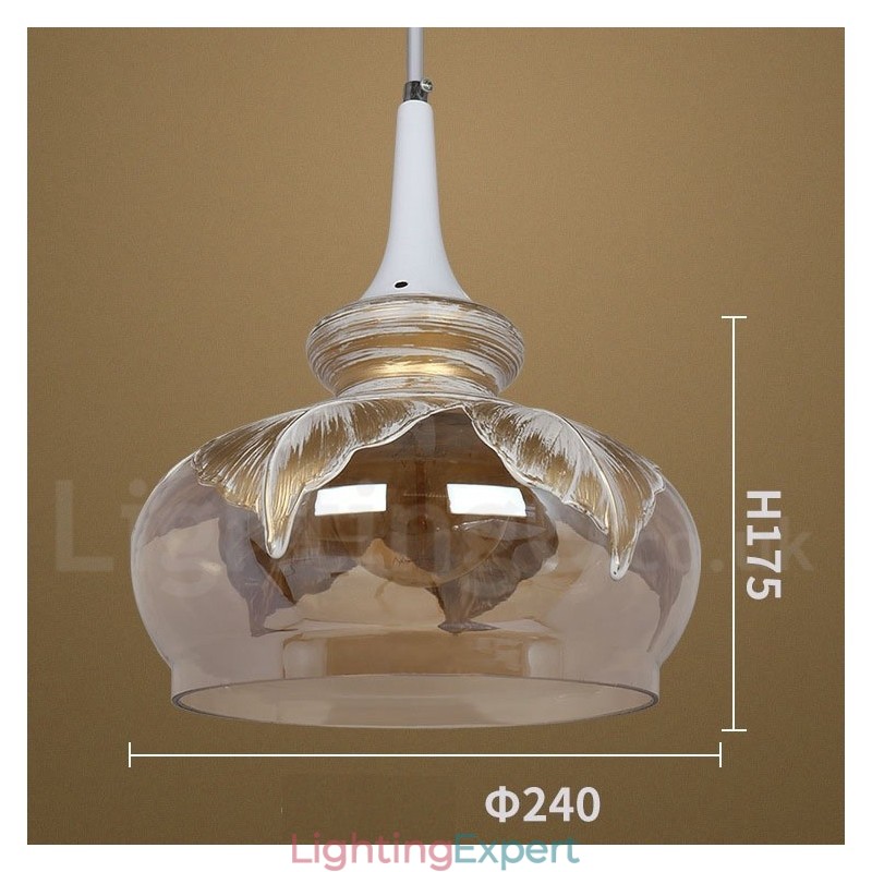 European Modern Contemporary Lounge Glass Pendant Light