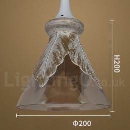 European Modern Contemporary Lounge Glass Pendant Light