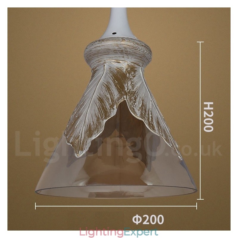 European Modern Contemporary Lounge Glass Pendant Light