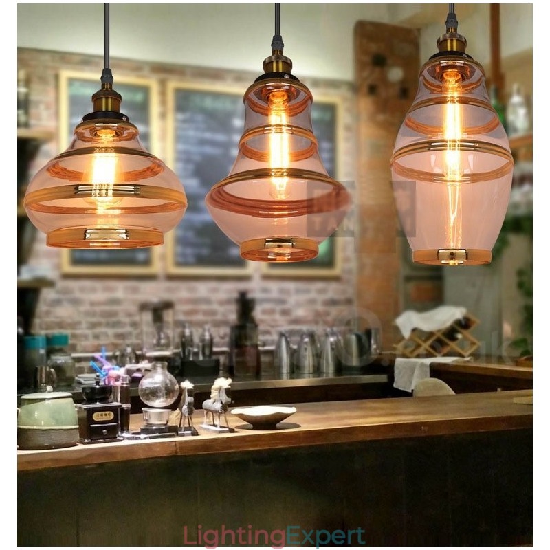 Bar Lounge European Glass Pendant Light