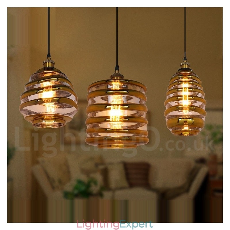 European Glass Pendant Light Cafe Lounge Pendant Lamp