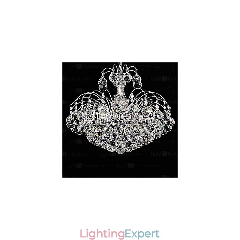 Pendant Luxury Modern Crystal Living 3 Lights Chandelier