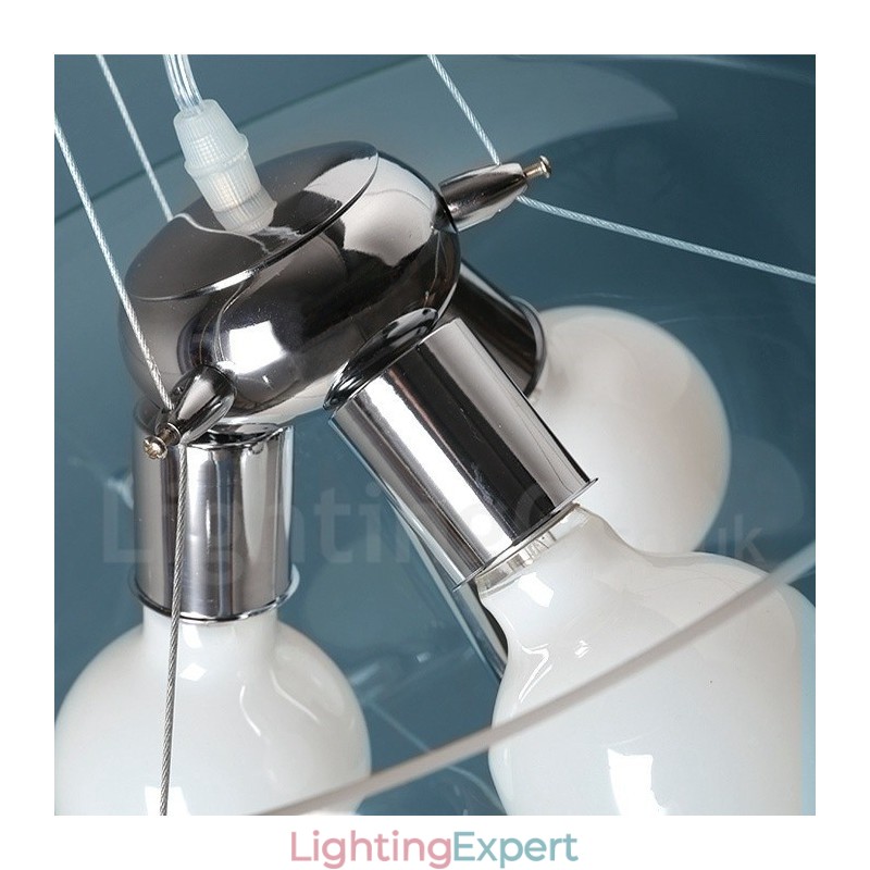 3 Light Modern Contemporary Glass Pendant Light