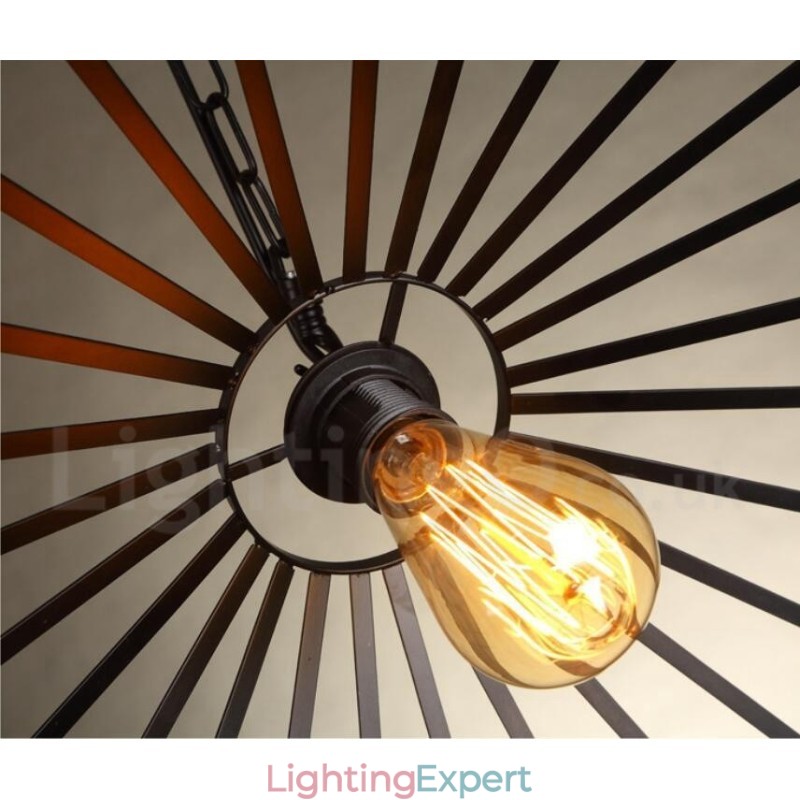 1 Light Rustic Lodge Pendant Light Cafe Hemp Rope Pendant Lamp