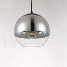 1 Light Modern Contemporary Plating Cafe Glass Pendant Light