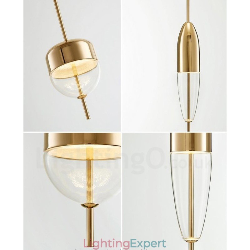 1 Light Modern Contemporary Glass Pendant Light