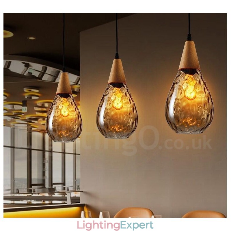 1 Light Nordic Style Modern Contemporary Glass Pendant Light