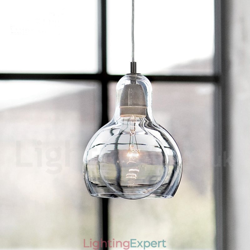 1 Light Nordic Style Modern Contemporary Glass Pendant Light