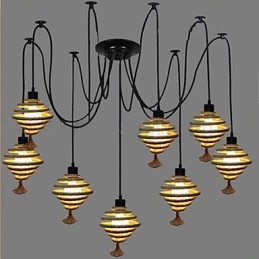 The Nordic Country Retro Honeycomb Chandelier Chandelier lamp The Heavenly Maids Scatter Blossoms.