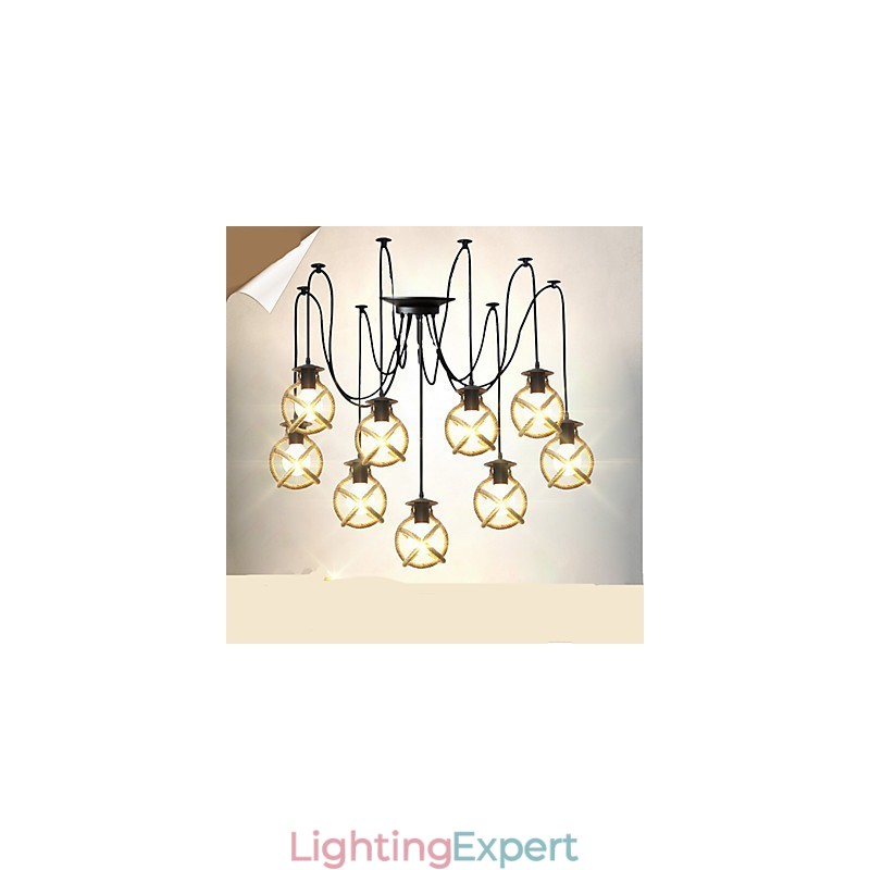 Rope lamp Chandelier Clothing long Creative The Heavenly Maids Scatter Blossoms. Spider lamp