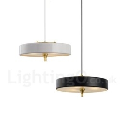 1 Light Modern Contemporary Luxury Pendant Light with Glass Shade