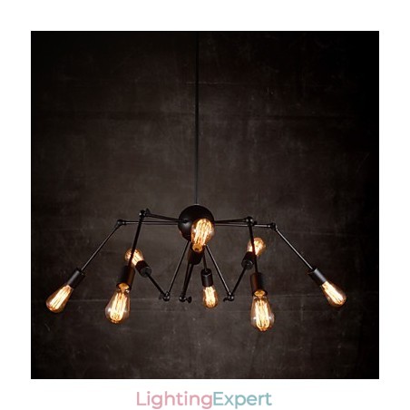 Creative 8 Light Brushed Nickel Chandelier