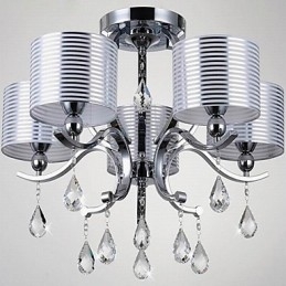 Modern K9 Crystal Chandelier 6 Lights