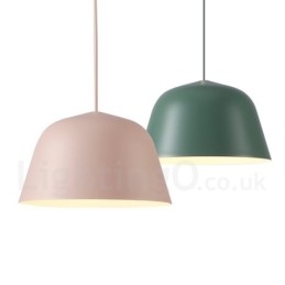 1 Light Modern Contemporary Steel Pendant Light with Aluminum alloy Shade