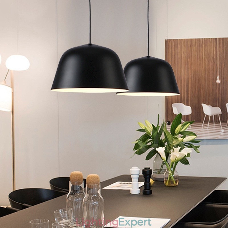 1 Light Modern Contemporary Steel Pendant Light with Aluminum alloy Shade