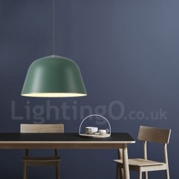 1 Light Modern Contemporary Steel Pendant Light with Aluminum alloy Shade