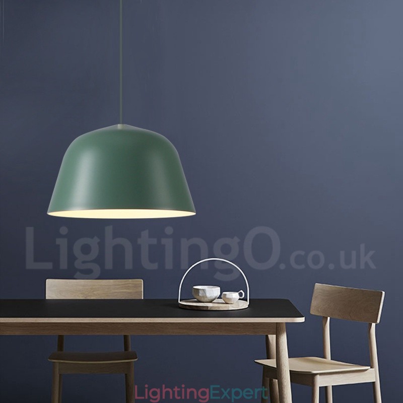 1 Light Modern Contemporary Steel Pendant Light with Aluminum alloy Shade