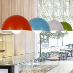 1 Light Modern Contemporary Steel Pendant Light with Aluminum alloy Shade