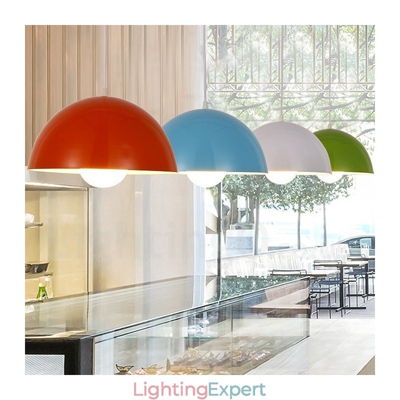 1 Light Modern Contemporary Steel Pendant Light with Aluminum alloy Shade