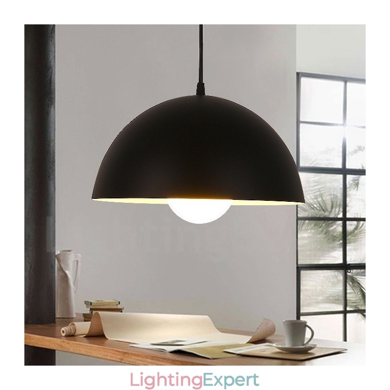 1 Light Modern Contemporary Steel Pendant Light with Aluminum alloy Shade