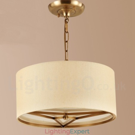 4 Light drum Retro Rustic Luxury Brass Pendant Lamp Chandelier with Fabric Shade 4 Light drum Retro Rustic Luxury Brass Pendant Lamp Chandelier with Fabric Shade