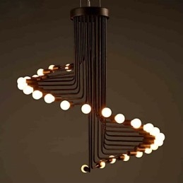 Country Painting Metal Chandelier