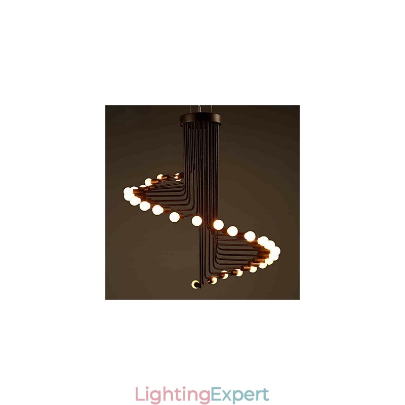 Country Painting Metal Chandelier
