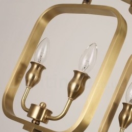 Retro Rustic Luxury Brass Pendant Lamp Chandelier