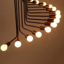Country Painting Metal Chandelier