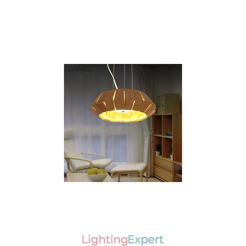 Chandelier Country Wood Bamboo