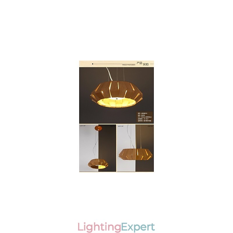 Chandelier Country Wood Bamboo
