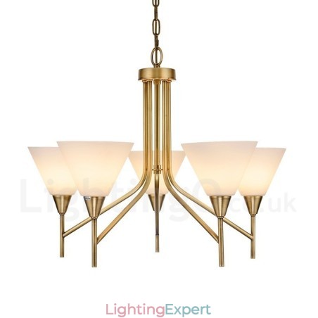 5 Light Retro Rustic Luxury Brass Pendant Lamp Chandelier with Glass Shade 5 Light Retro Rustic Luxury Brass Pendant Lamp Chandelier with Glass Shade