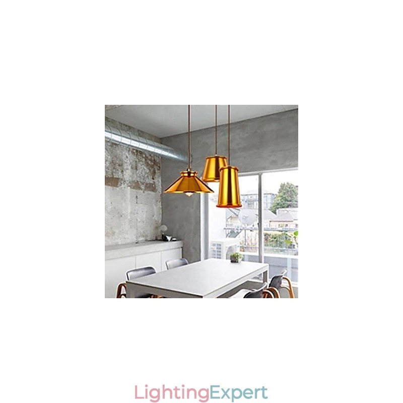 Chandelier Mini Style Modern Contemporary Metal 3 Light Pendant Light