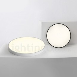 Ultra Thin Dimmable Modern Contemporary Nordic Style Flush Mount Ceiling Lights with Acrylic Shade with Remote Control Also Can Be Used As Wall Light