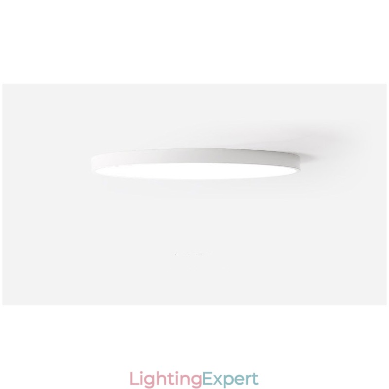 Ultra Thin Dimmable Modern Contemporary Nordic Style Flush Mount Ceiling Lights with Acrylic Shade with Remote Control Also Can Be Used As Wall Light