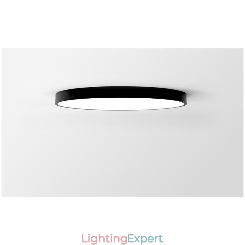 Ultra Thin Dimmable Modern Contemporary Nordic Style Flush Mount Ceiling Lights with Acrylic Shade with Remote Control Also Can Be Used As Wall Light