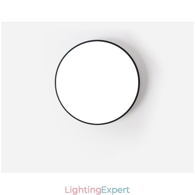 Ultra Thin Dimmable Modern Contemporary Nordic Style Flush Mount Ceiling Lights with Acrylic Shade with Remote Control Also Can Be Used As Wall Light