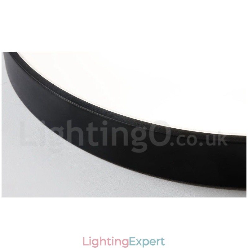 Ultra Thin Dimmable Modern Contemporary Nordic Style Flush Mount Ceiling Lights with Acrylic Shade with Remote Control Also Can Be Used As Wall Light