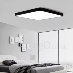 Dimmable Modern Contemporary Nordic Style Flush Mount Ceiling Lights with Acrylic Shade with Remote Control