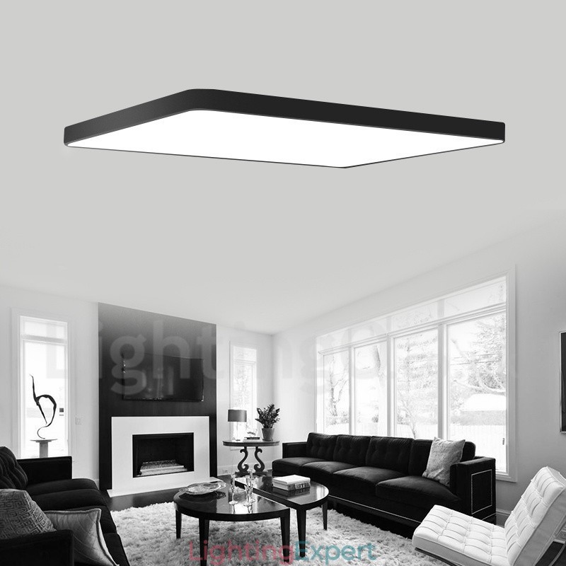 Dimmable Modern Contemporary Nordic Style Flush Mount Ceiling Lights with Acrylic Shade with Remote Control