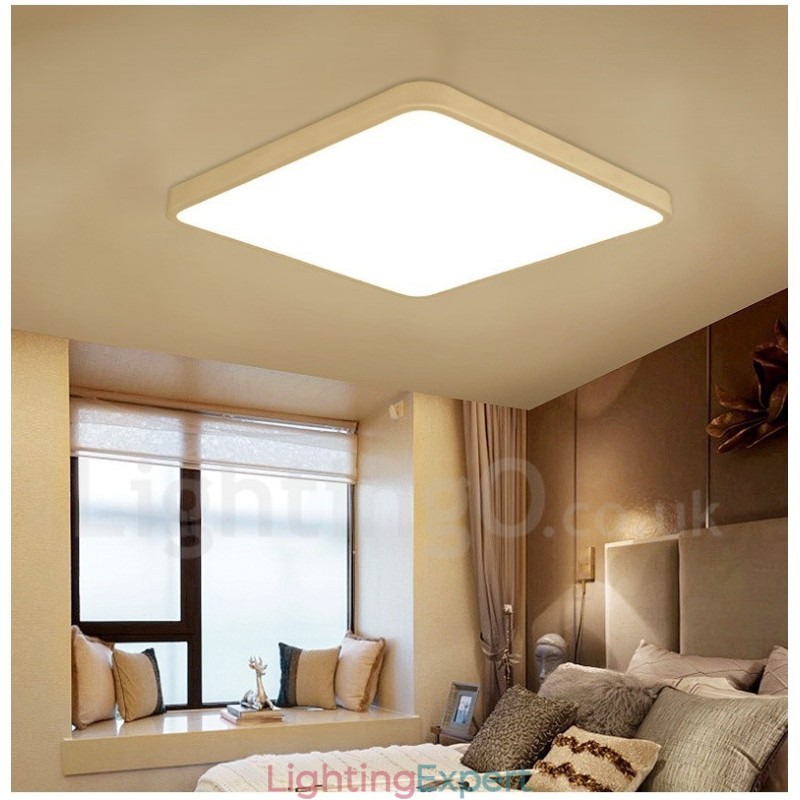 Dimmable Modern Contemporary Nordic Style Flush Mount Ceiling Lights with Acrylic Shade with Remote Control