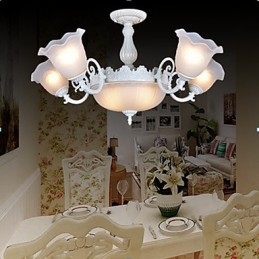 Flush Mount Lights White European Retro Classic