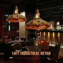 1 Light Rustic Lodge Retro Vintage Pendant Light Loft