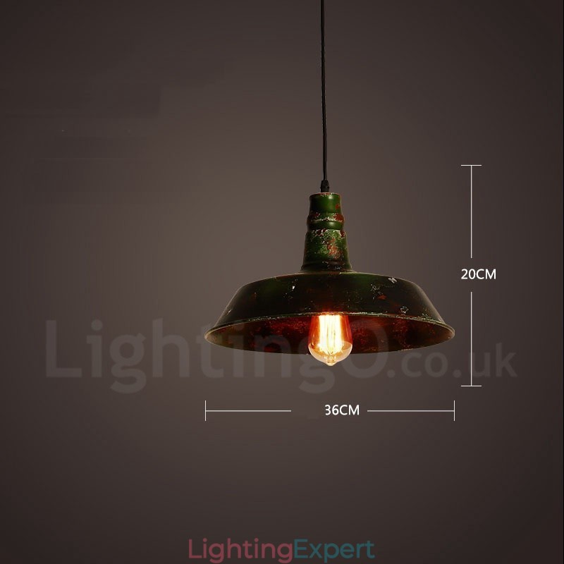 1 Light Rustic Lodge Retro Vintage Pendant Light Loft
