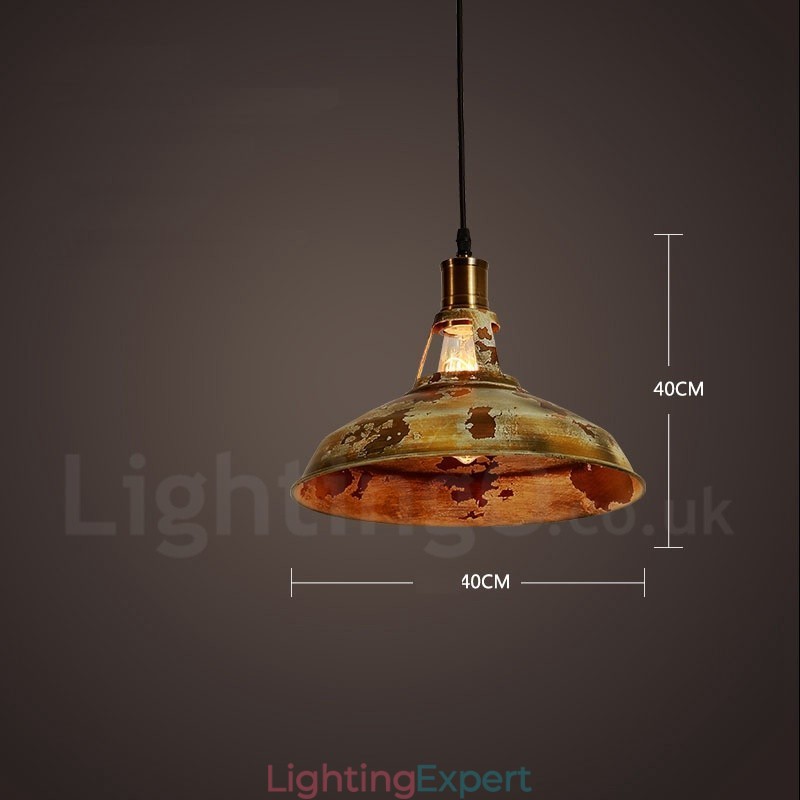 1 Light Rustic Lodge Retro Vintage Pendant Light Loft