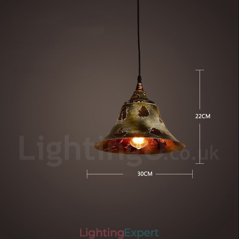 1 Light Rustic Lodge Retro Vintage Pendant Light Loft