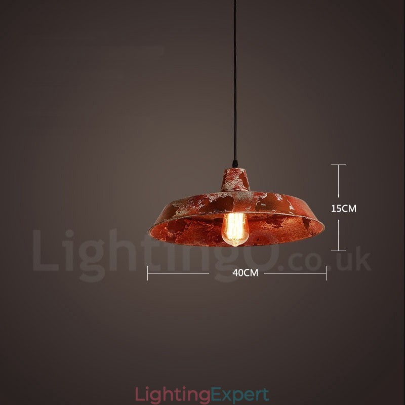 1 Light Rustic Lodge Retro Vintage Pendant Light Loft